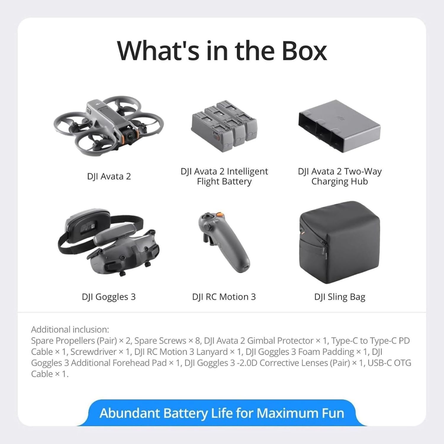 DJI Avata 2 Fly More Combo detail