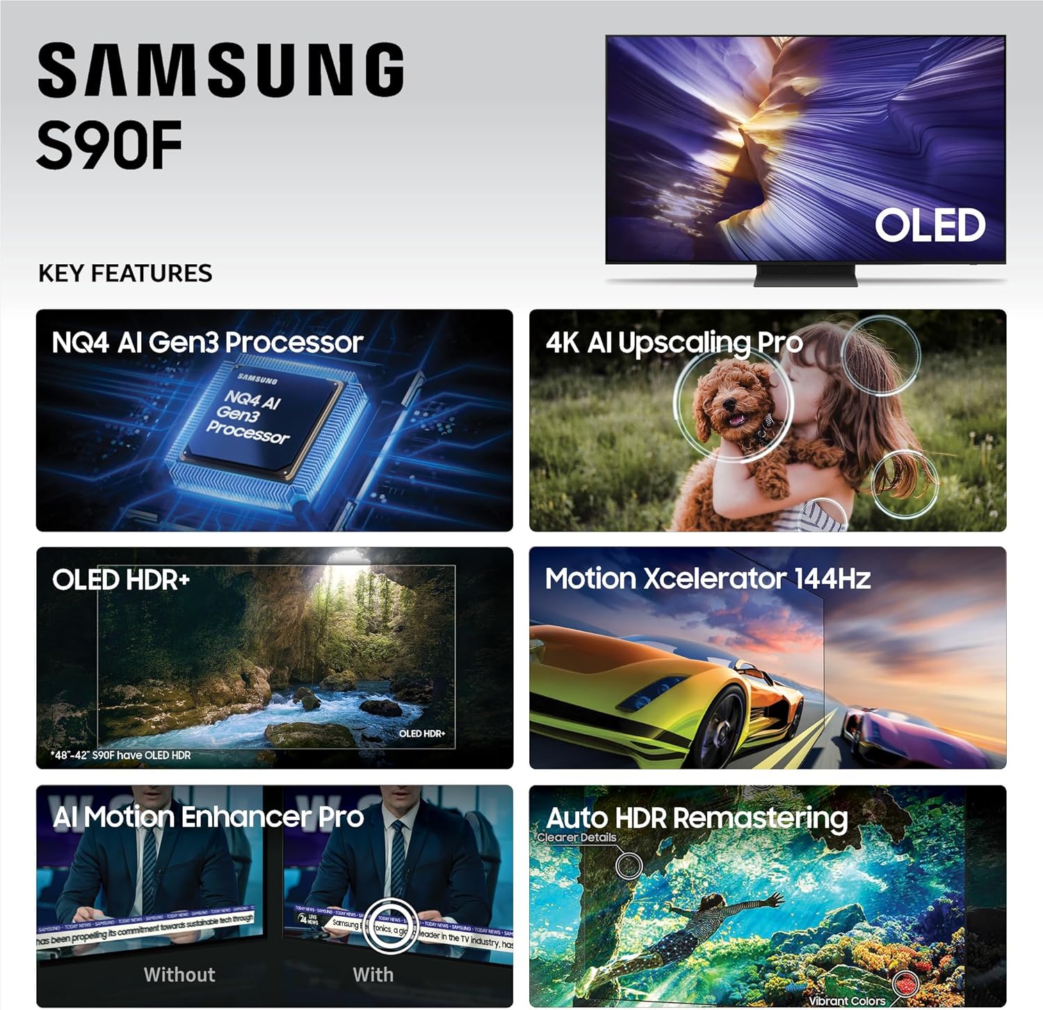 Samsung OLED 4K S90F Smart TV