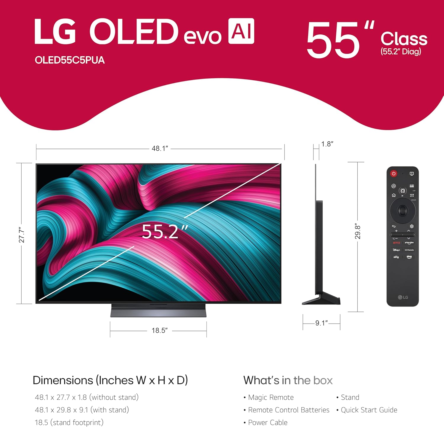 LG OLED evo AI C5 4K Smart TV