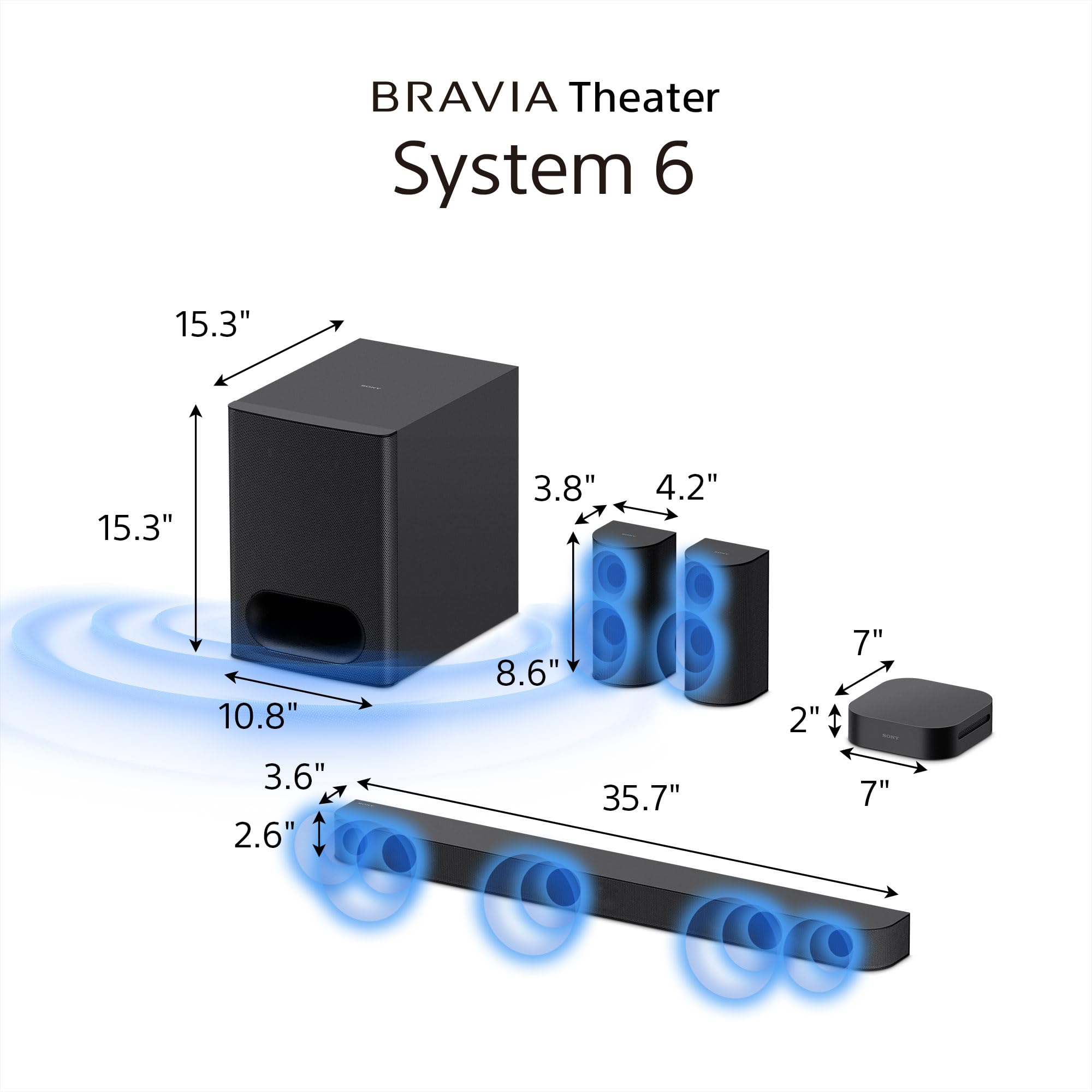 Sony BRAVIA Theater System 6 5.1ch Subwoofer detail