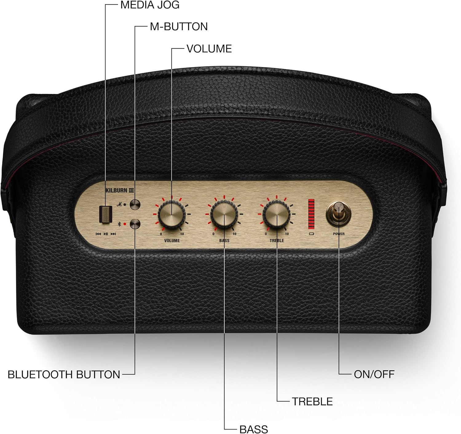 Marshall Kilburn III Portable Bluetooth Speaker detail