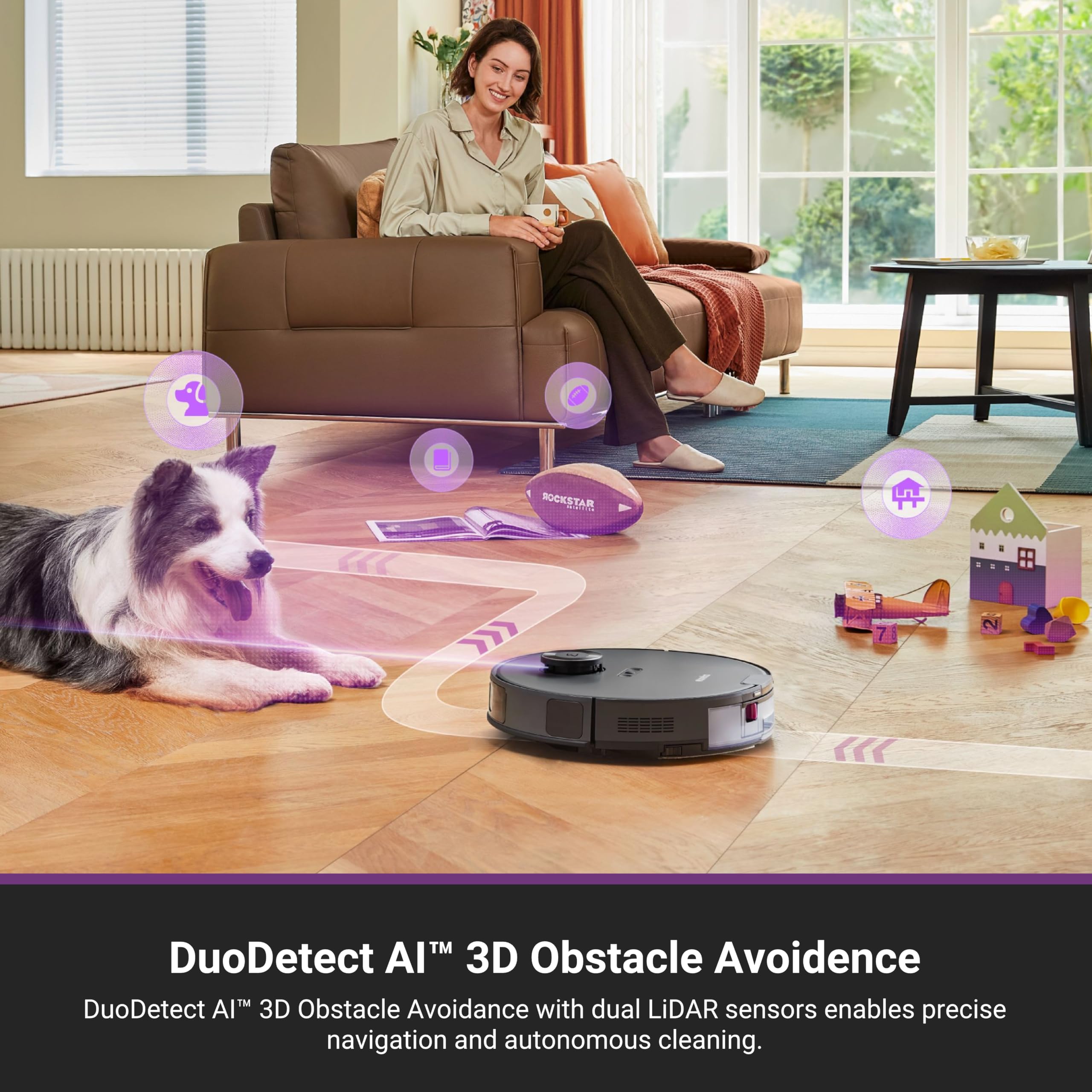Eureka E20 Evo Plus Robot Vacuum with Bagless Self Emptying Station