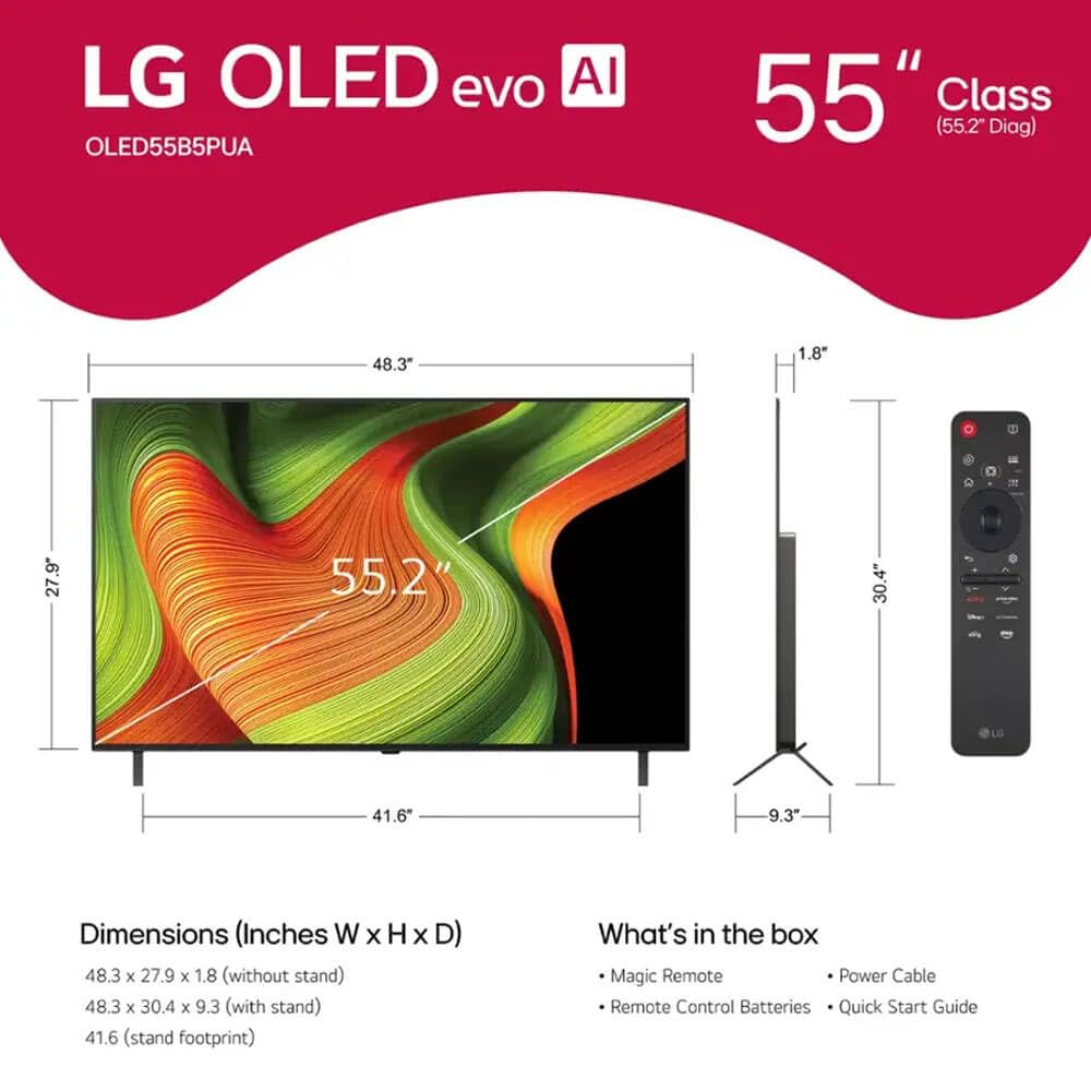 Class LG OLED AI B5 4K Smart TV