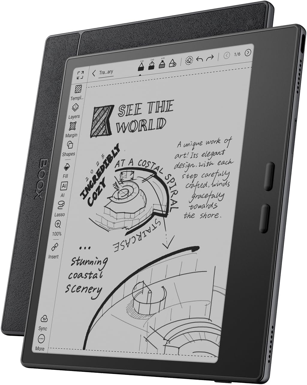 BOOX Go 7 E-ink detail