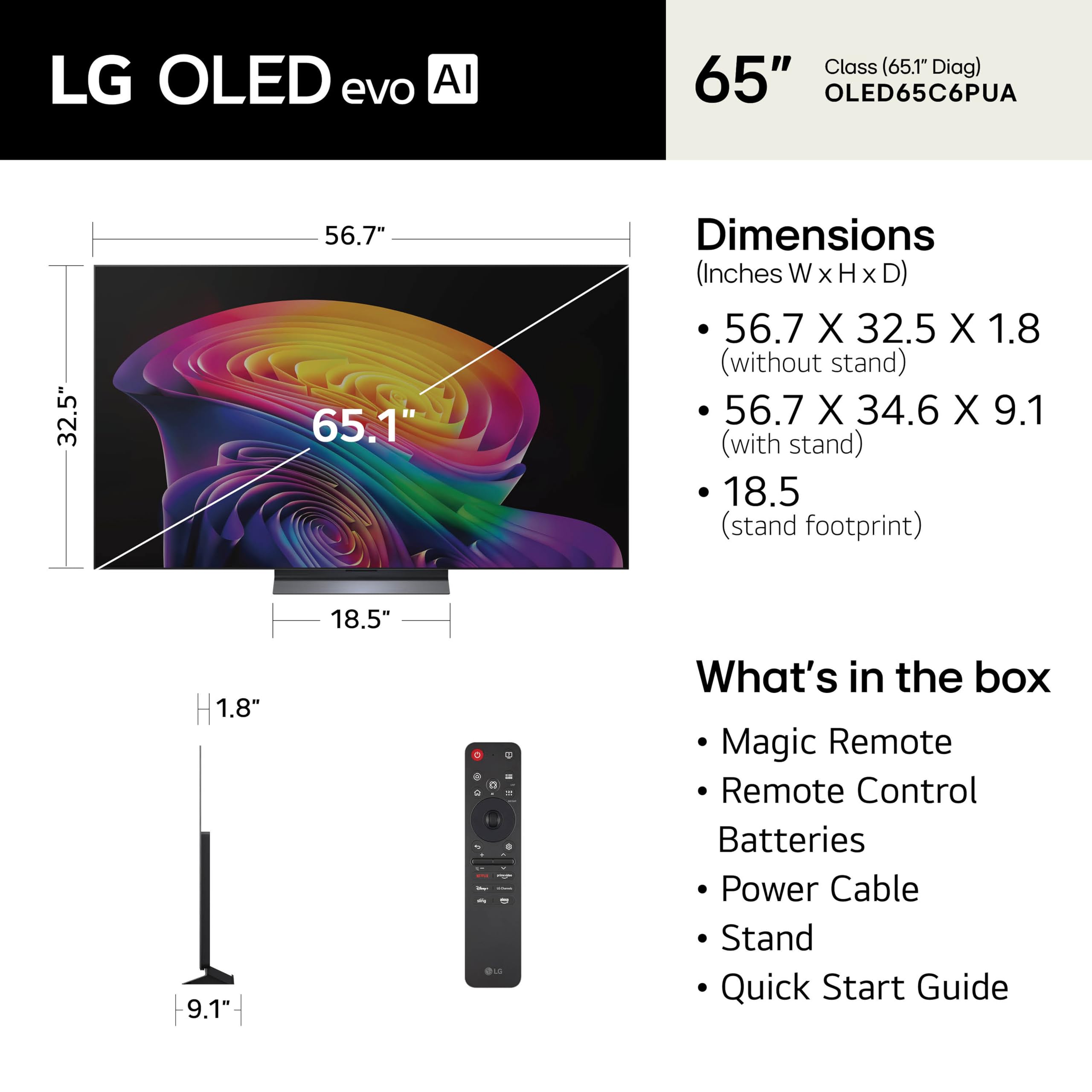 LG C6 OLED evo AI Smart 4K TV