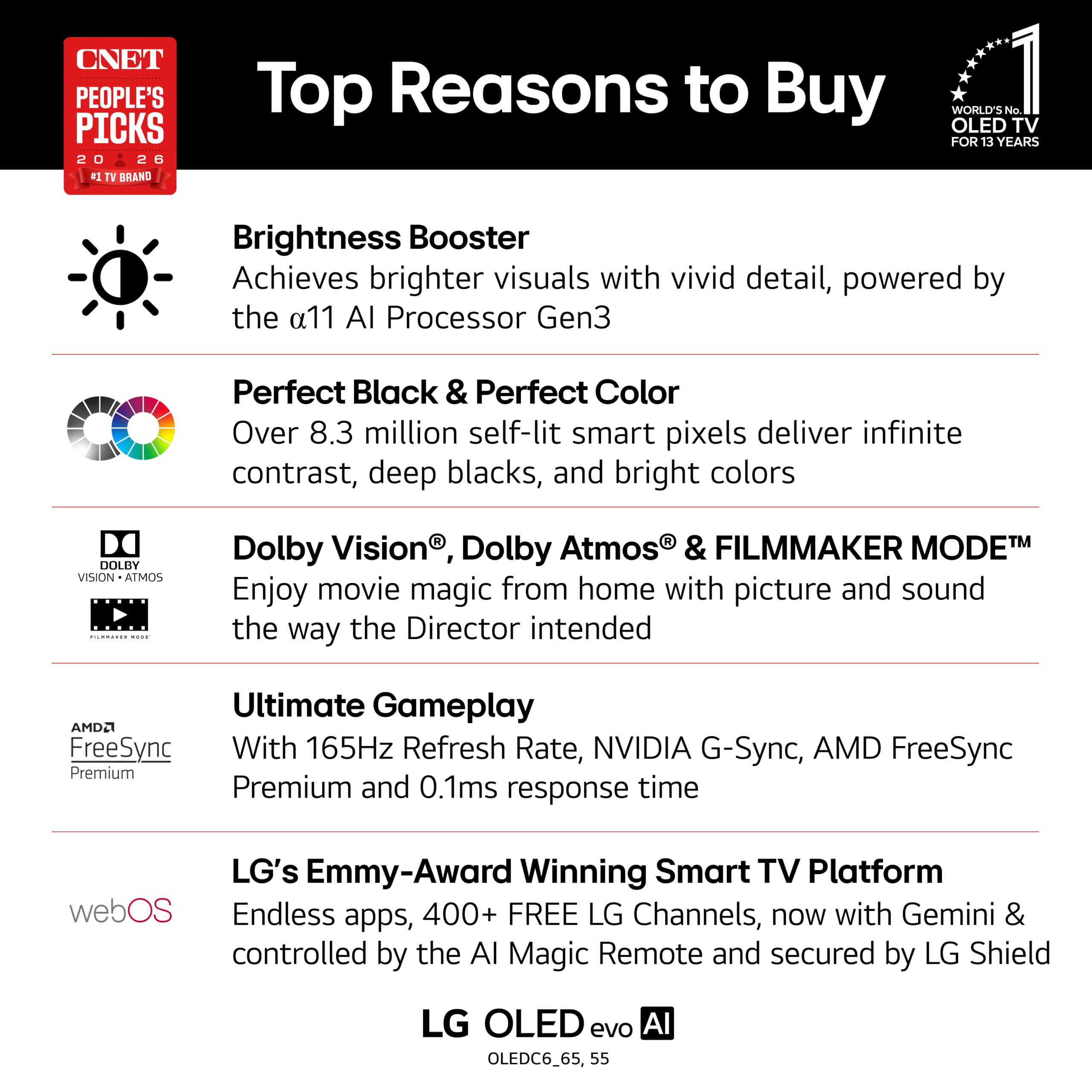 LG C6 OLED evo AI Smart 4K TV