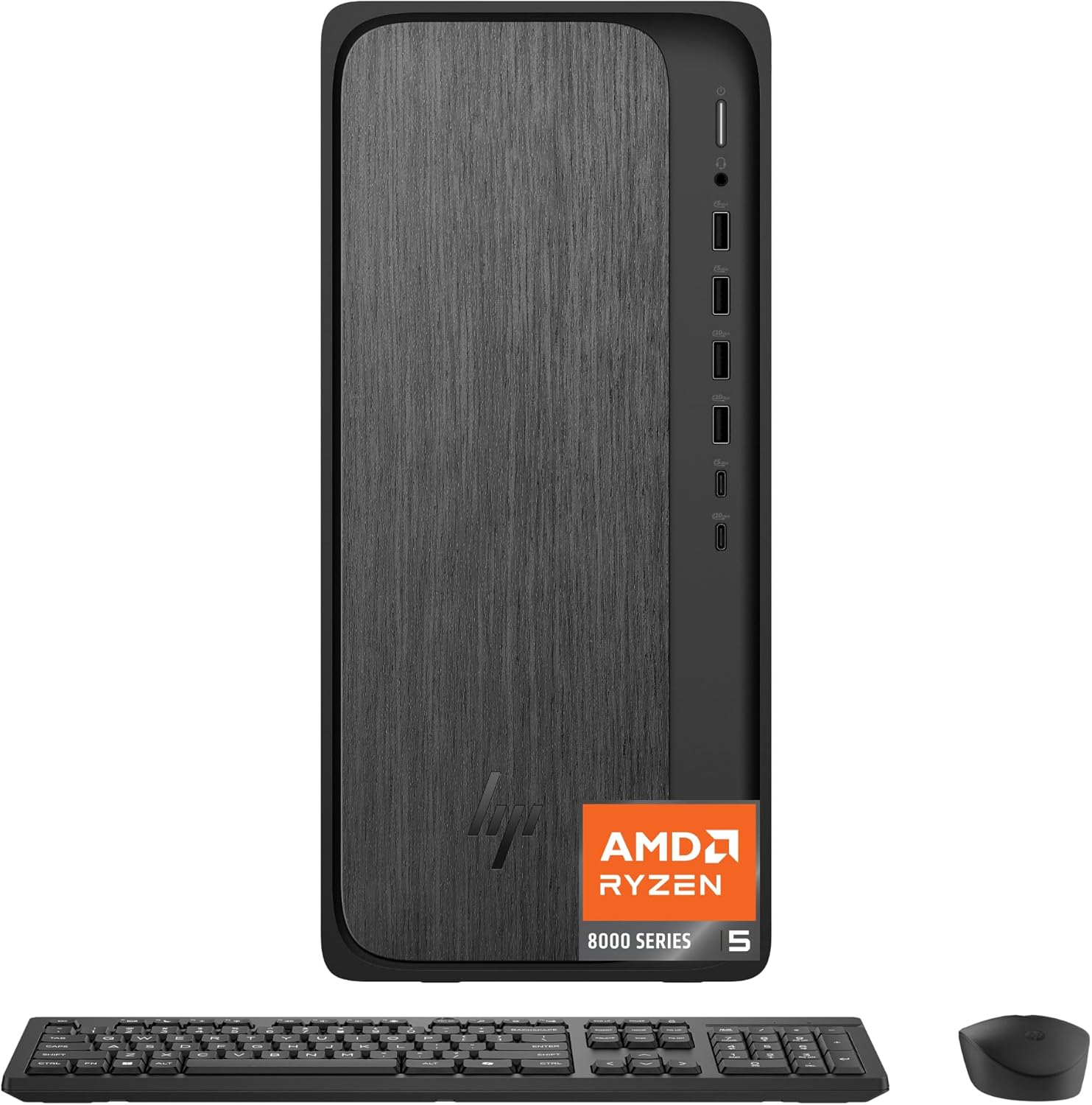 HP OmniDesk Desktop PC, AMD Ryzen 5 8500G, 8 GB RAM, 512 GB SSD, AMD Radeon