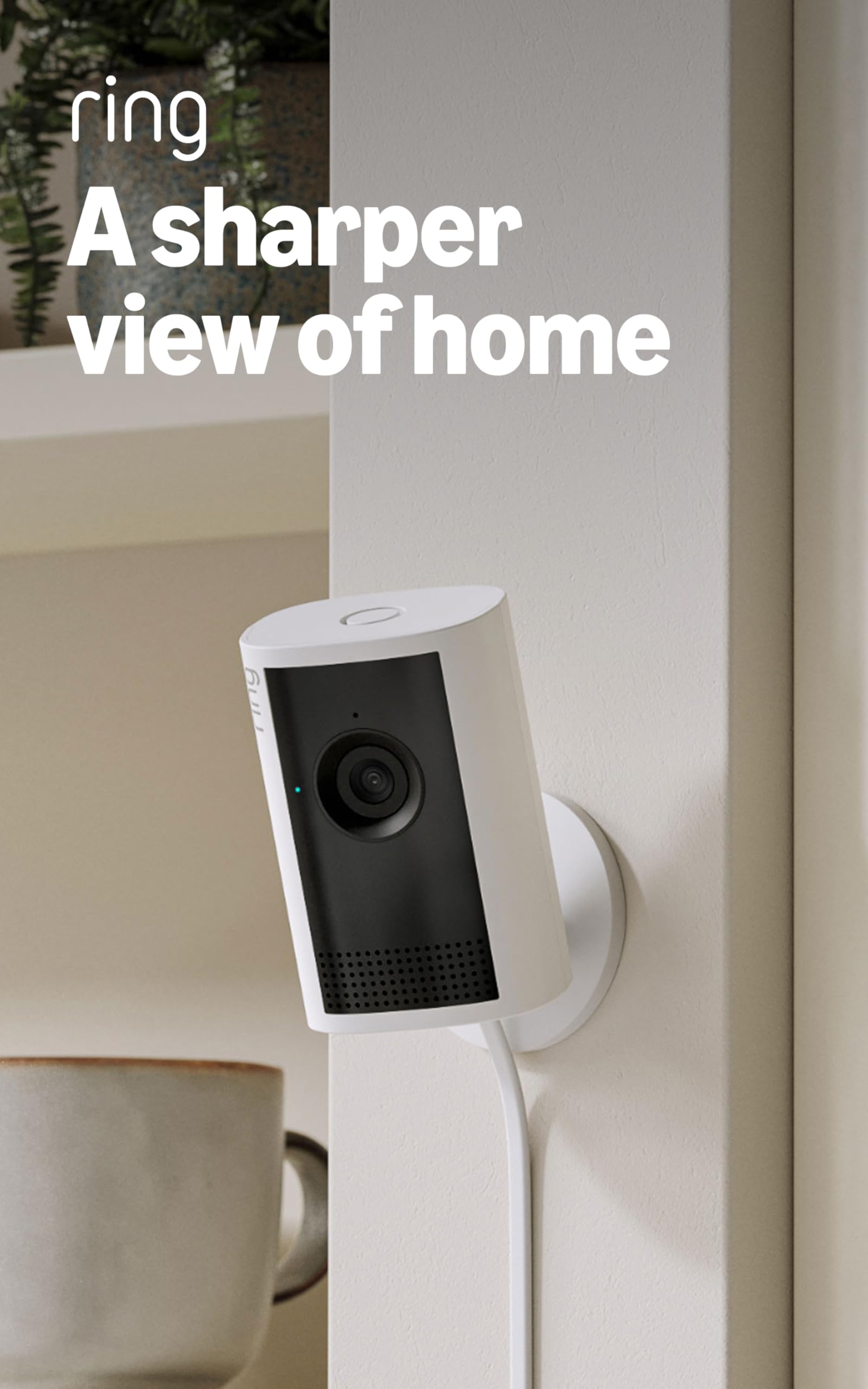 Ring Indoor Cam Plus (newest model), Home or business security, Retinal 2K for