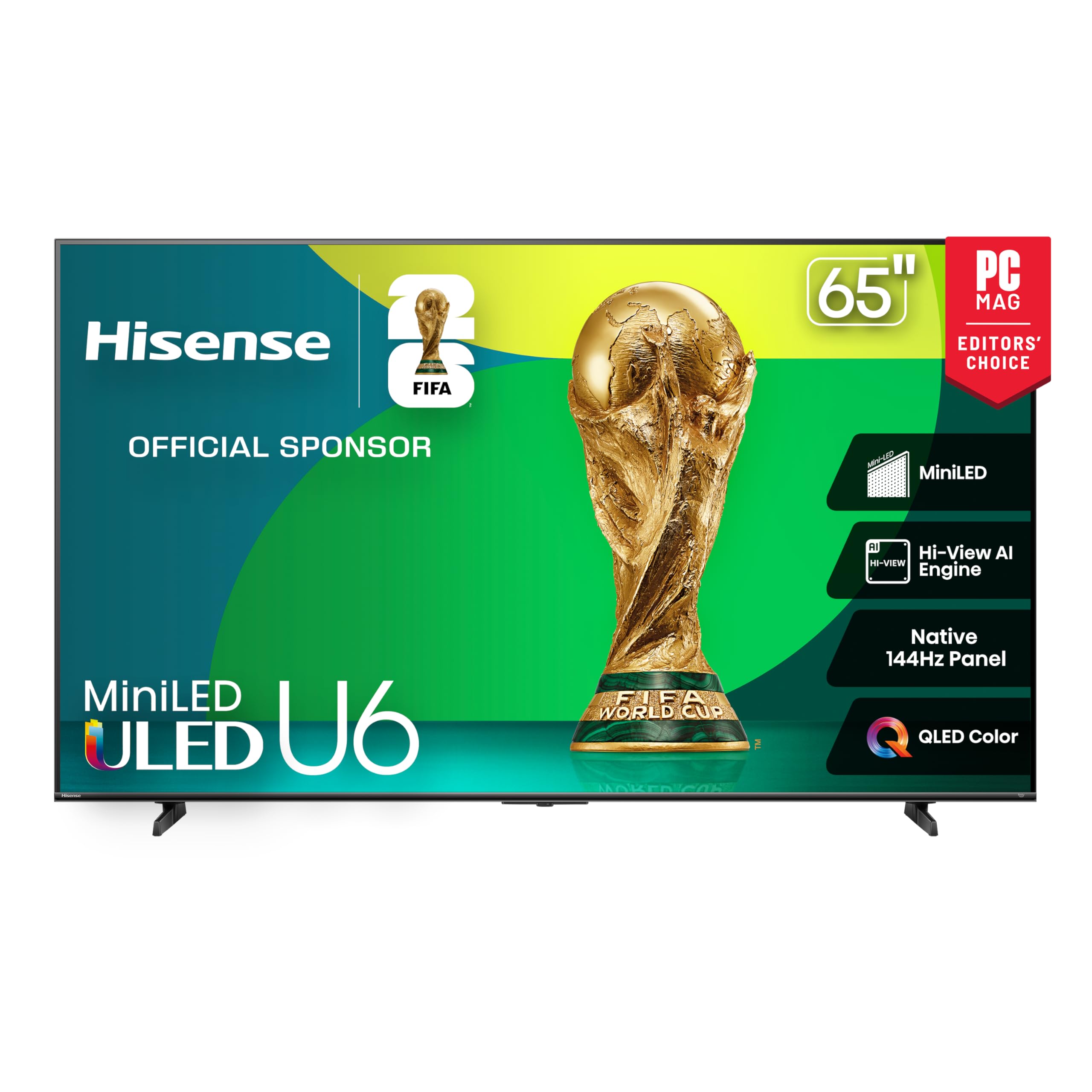 Hisense 65" Class U6 Series Mini-LED 4K UHD Smart Fire TV (65U65QF, 2025
