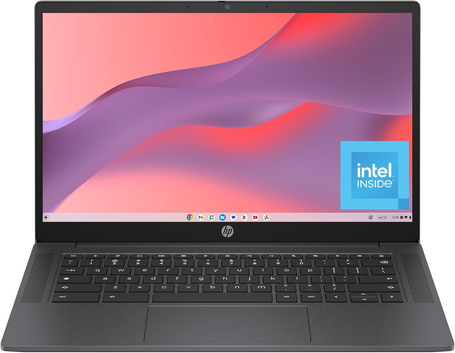 HP Chromebook 14 inch Laptop, HD Display, Intel Processor N100, 8 GB RAM, 128